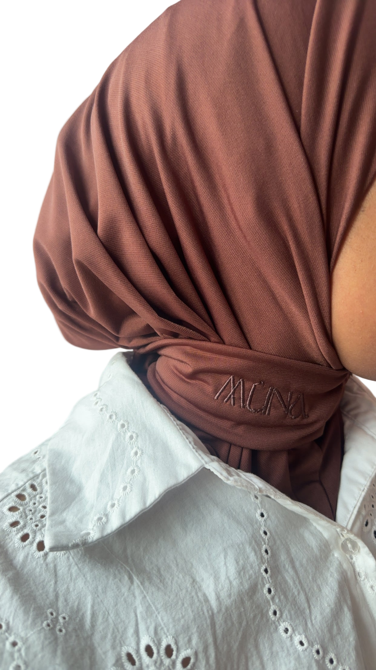 Instant Hijab Jersey Premium Noisette