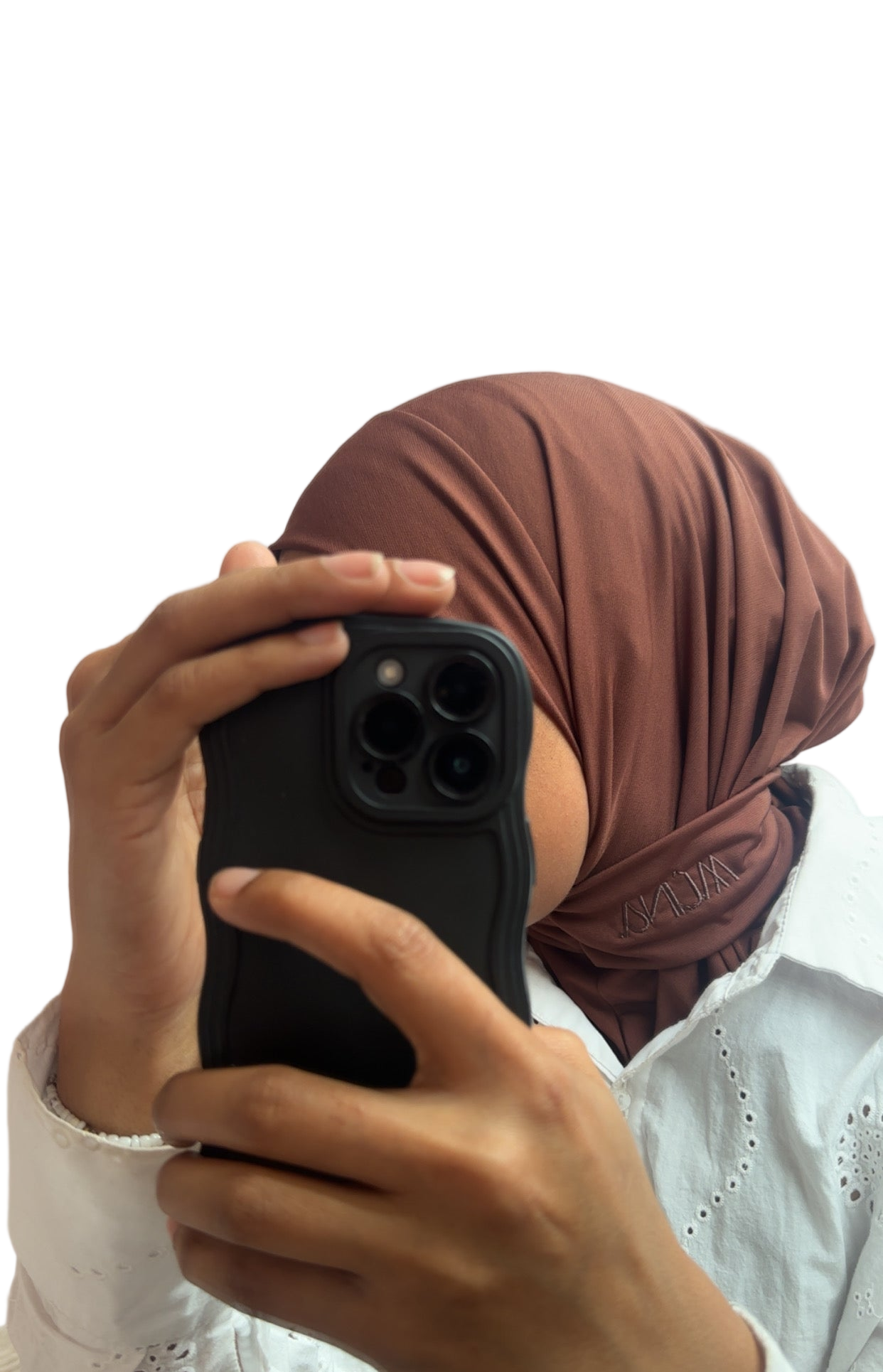 Instant Hijab Jersey Premium Noisette