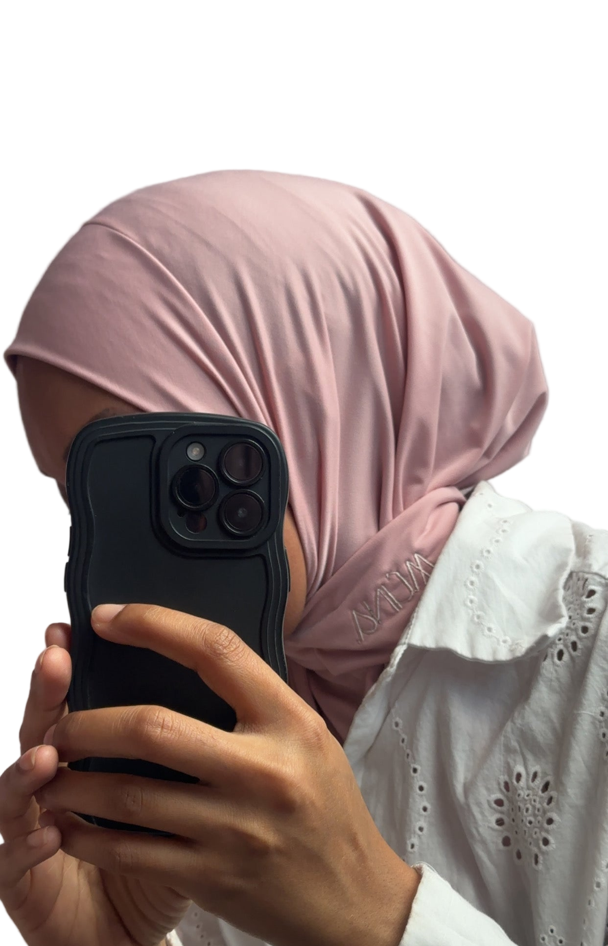 Instant Hijab Jersey Premium Rose poudré