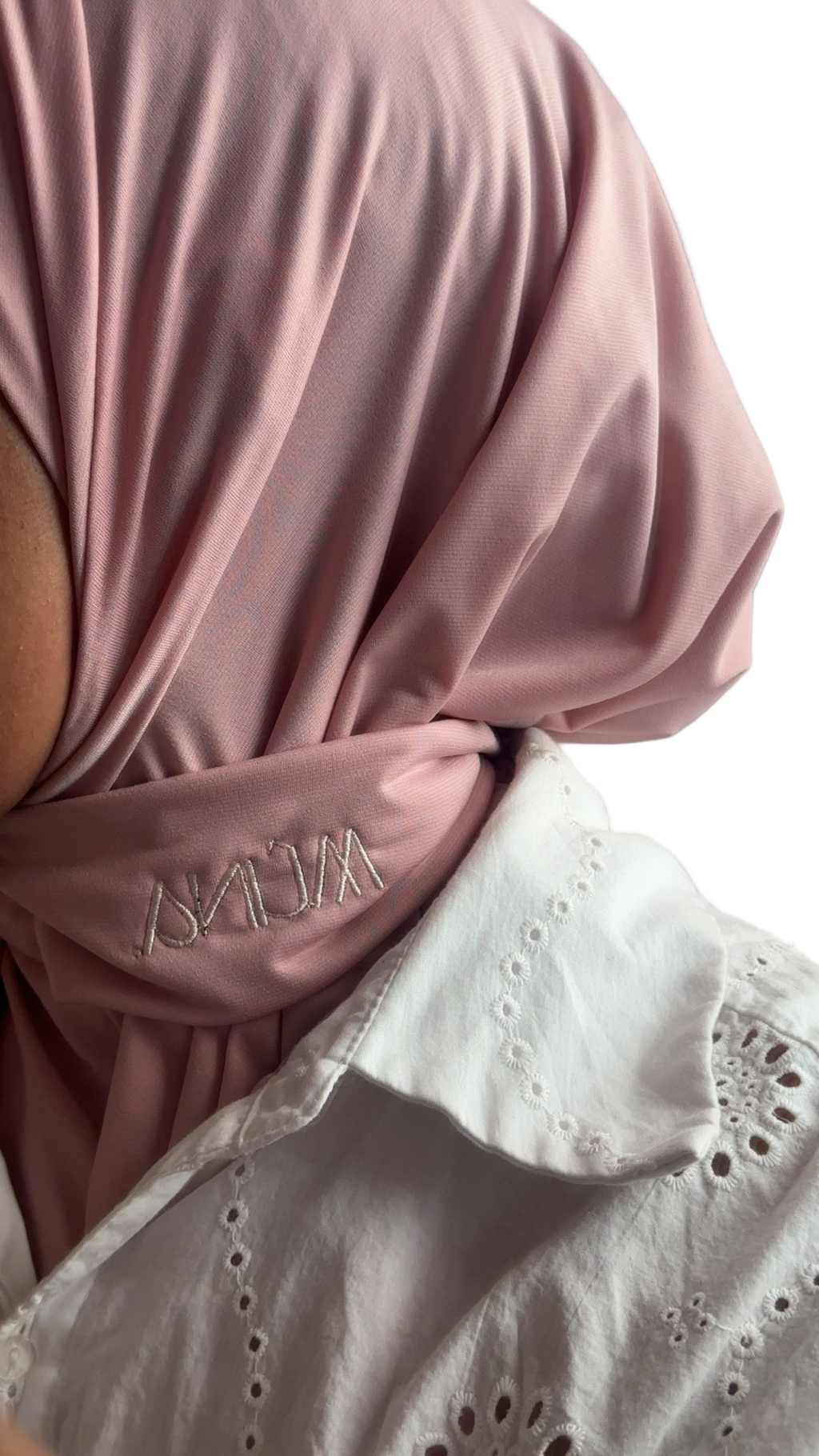 Instant Hijab Jersey Premium Rose poudré
