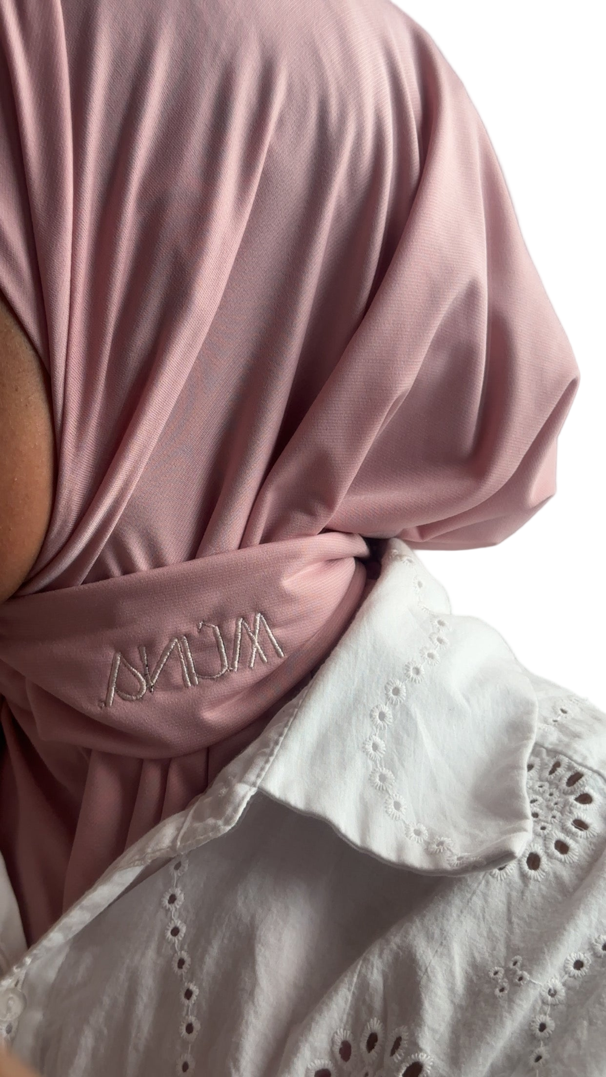 Instant Hijab Jersey Premium Rose poudré