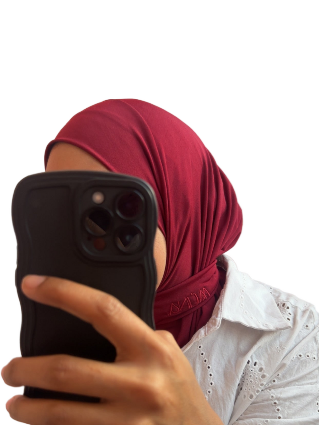 Instant Hijab Jersey Premium Bordeaux