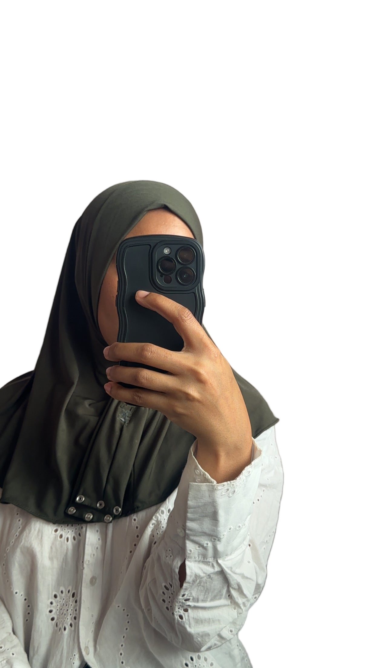 Instant Hijab Jersey Premium Kaki