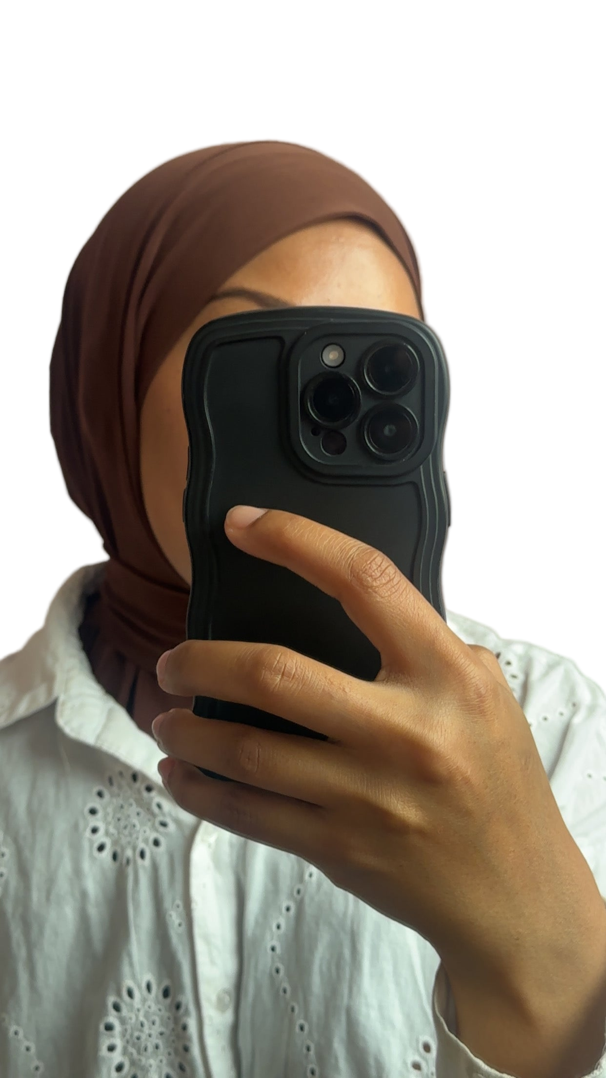 Instant Hijab Jersey Premium Pécan qualité supérieure Boutonné