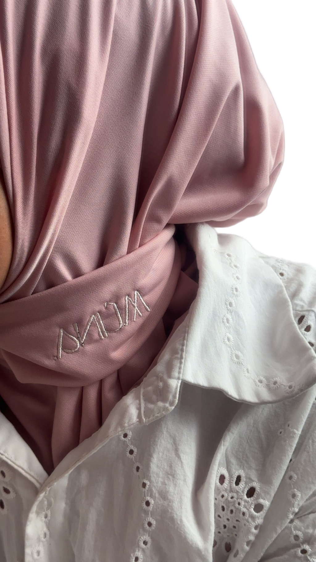 Instant Hijab Jersey Premium Rose poudré