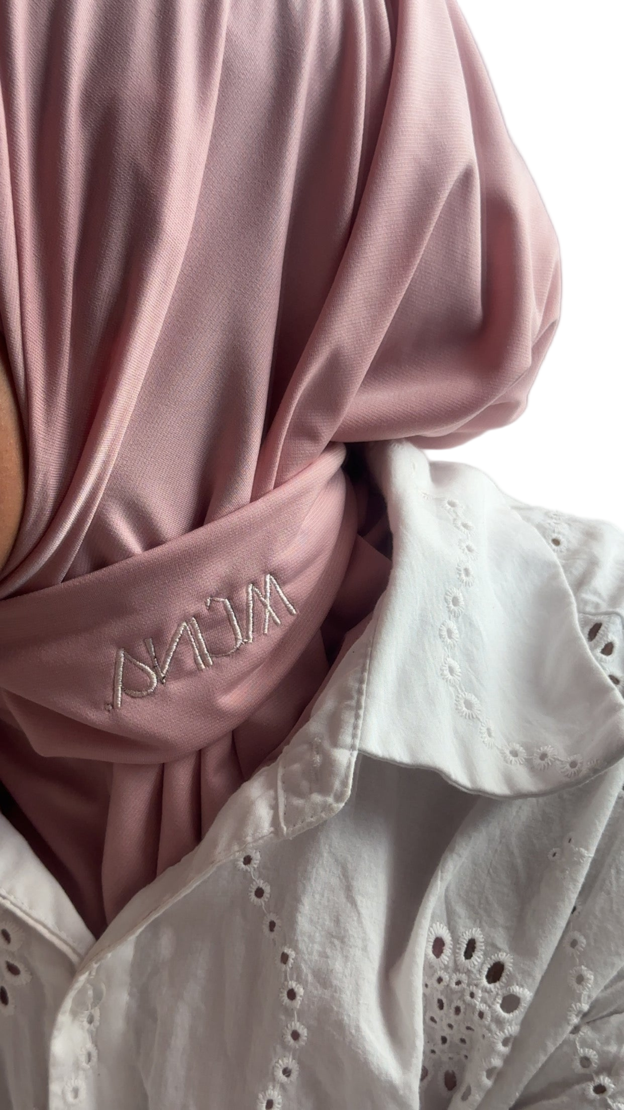 Instant Hijab Jersey Premium Rose poudré